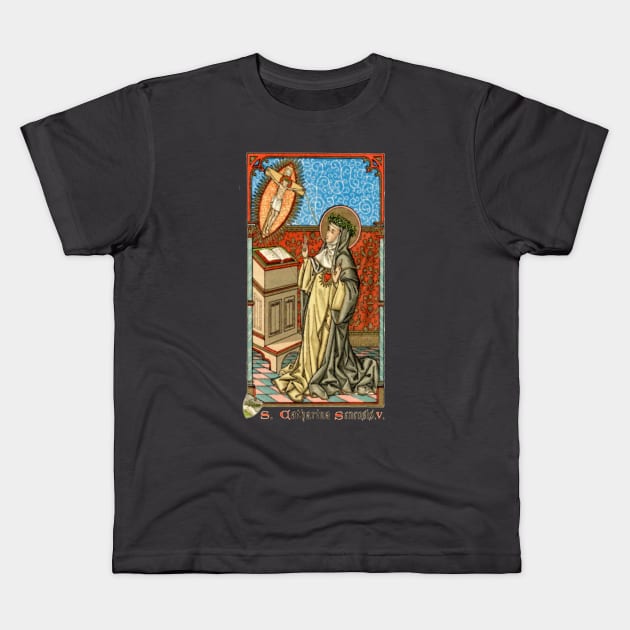 St. Catherine of Siena Kids T-Shirt by Catholicamtees